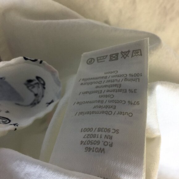 Boden Sophia Shirt Dress Sz 6P Womans Petite White Vespa Scooter Retro Inspired - Picture 6 of 15